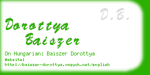 dorottya baiszer business card